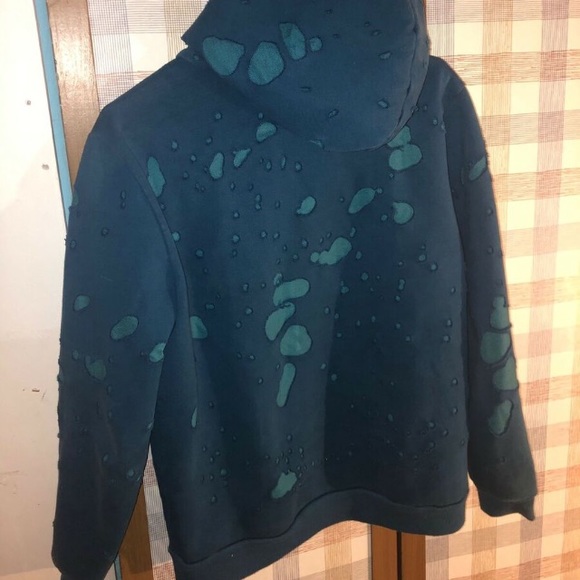 Givenchy Blue Blurred destroyed logo hoodie - Picture 2 of 3
